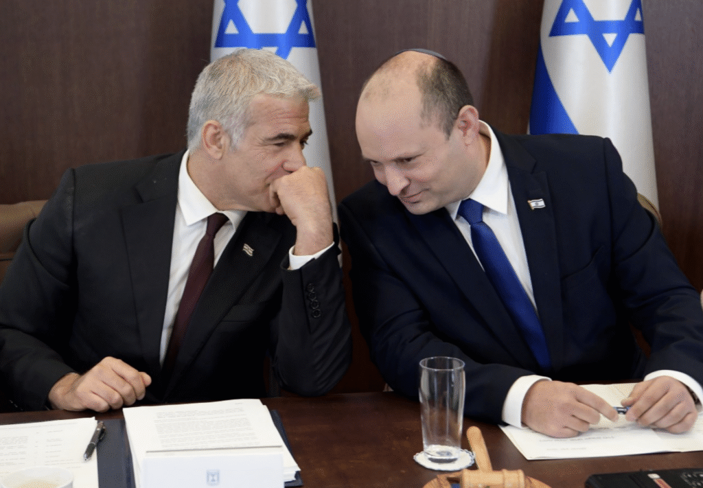 Yair Lapid and Naftali Bennett. (GPO)