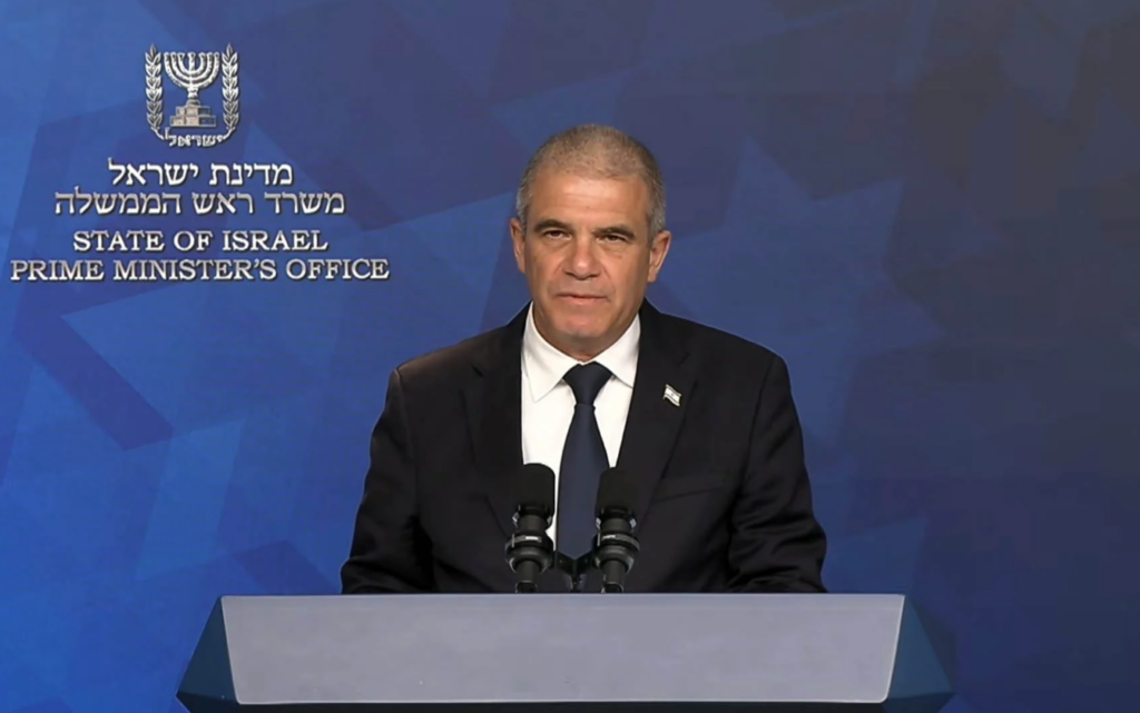 Government hostage point man Gal Hirsch speaks at a press conference earlier this week. (GPO)